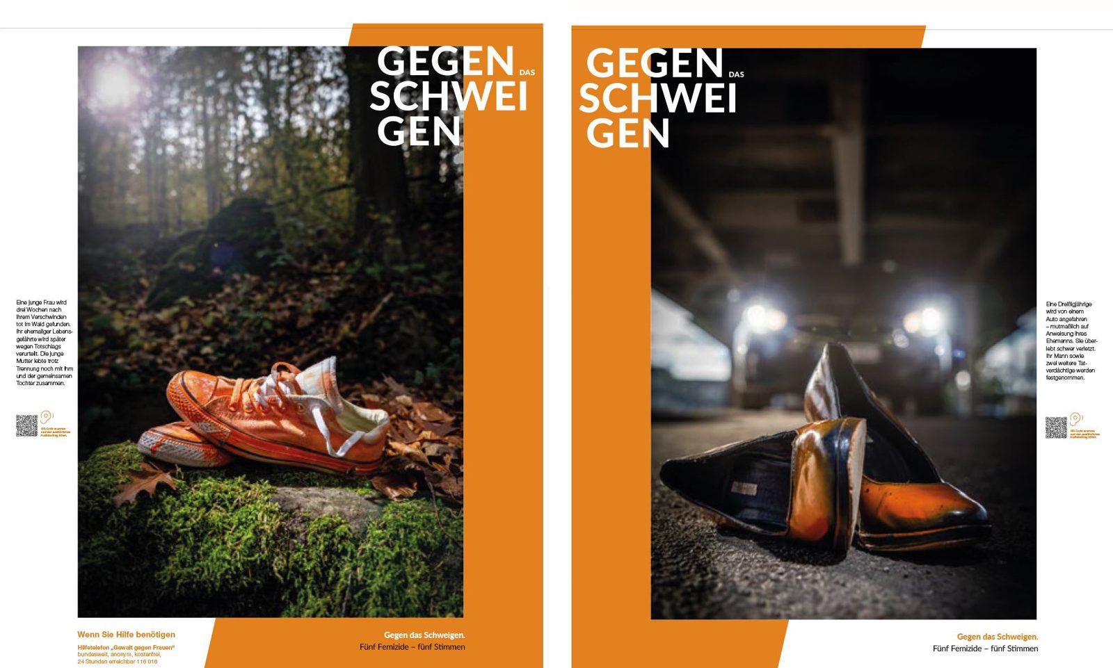 Ausstellungstafeln „Gegen das Schweigen“ des Zonta-Club Pforzheim